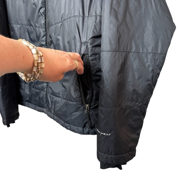 Columbia Mens White Out II Omni Heat Insulated Jacket Sz XL Black Outdoor Campin - Picture 2 of 11